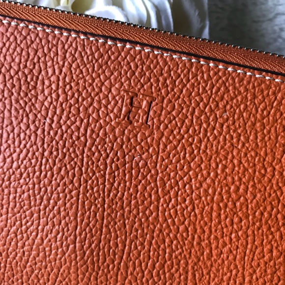 Hermès vintage wallet orange leather defects - Picture 2 of 8